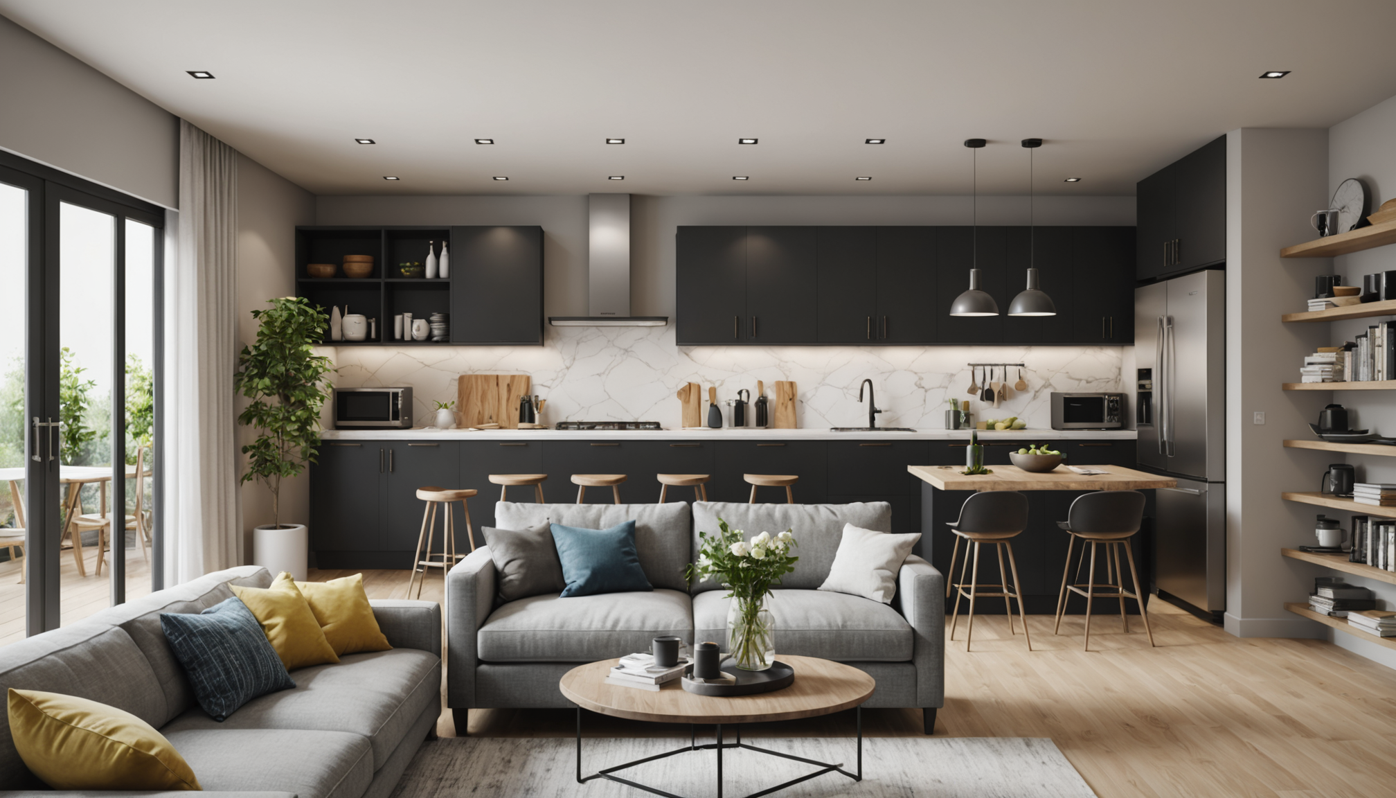 découvrez comment aménager un séjour cuisine de 20m2 en optimisant l'espace tout en ajoutant une touche de style. nos conseils pratiques et idées astucieuses vous aideront à créer un intérieur fonctionnel et agréable.